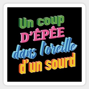 Coup d'épée Sticker